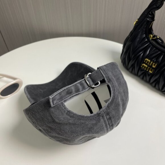 Acne Studio Women's Gray Baseball Cap - Picture 3 of 5